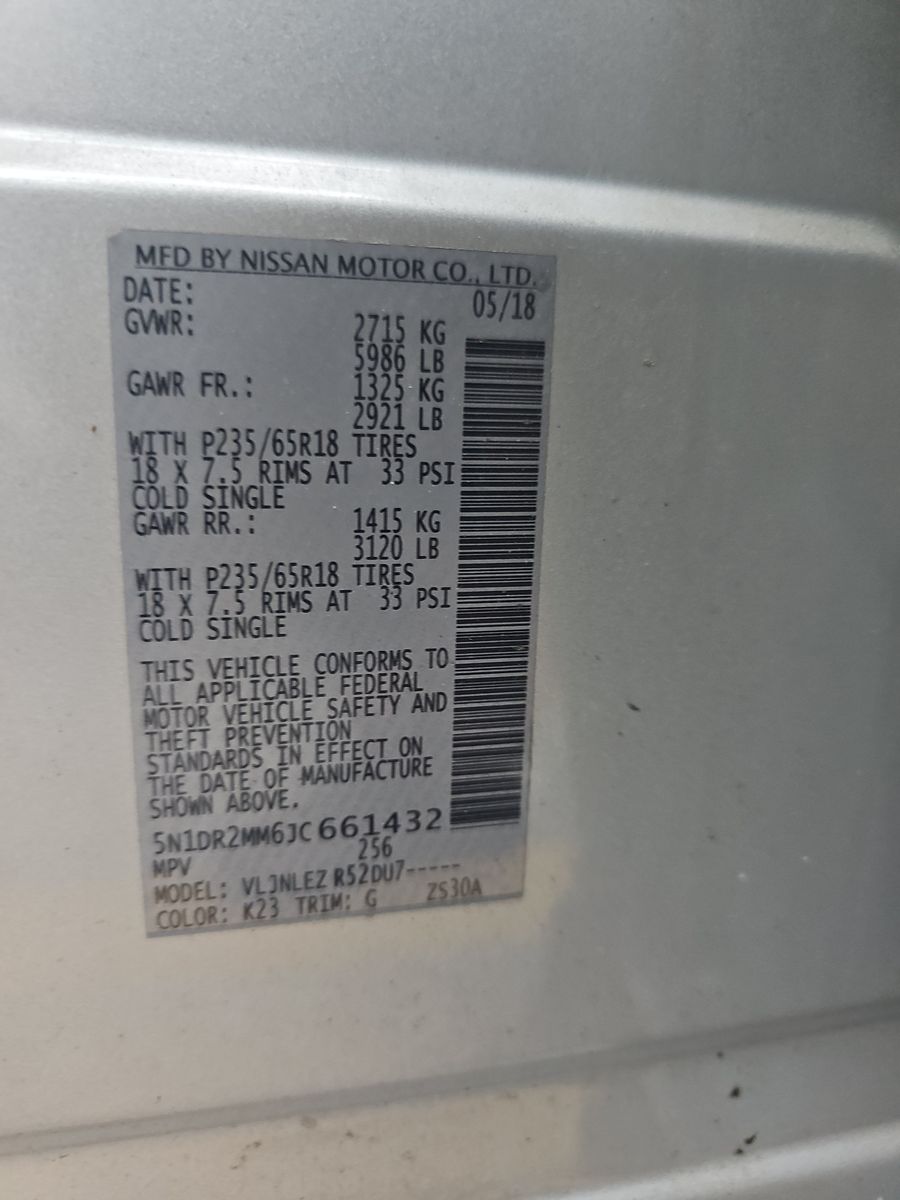 2018 Nissan Pathfinder SV AWD