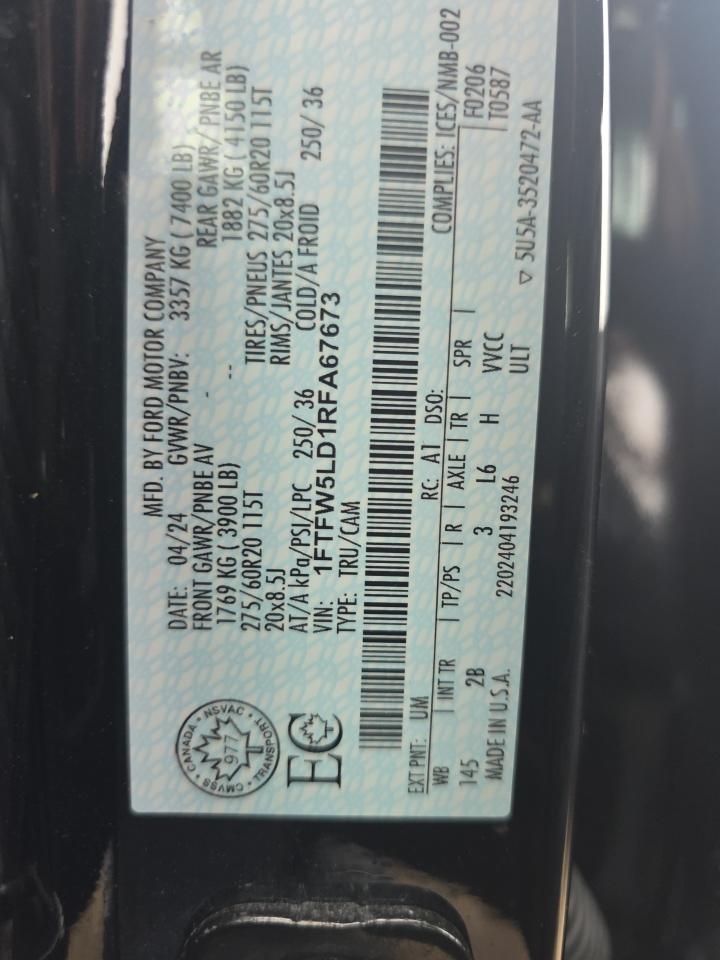 2024 Ford F-150 Hybrid Lariat AWD