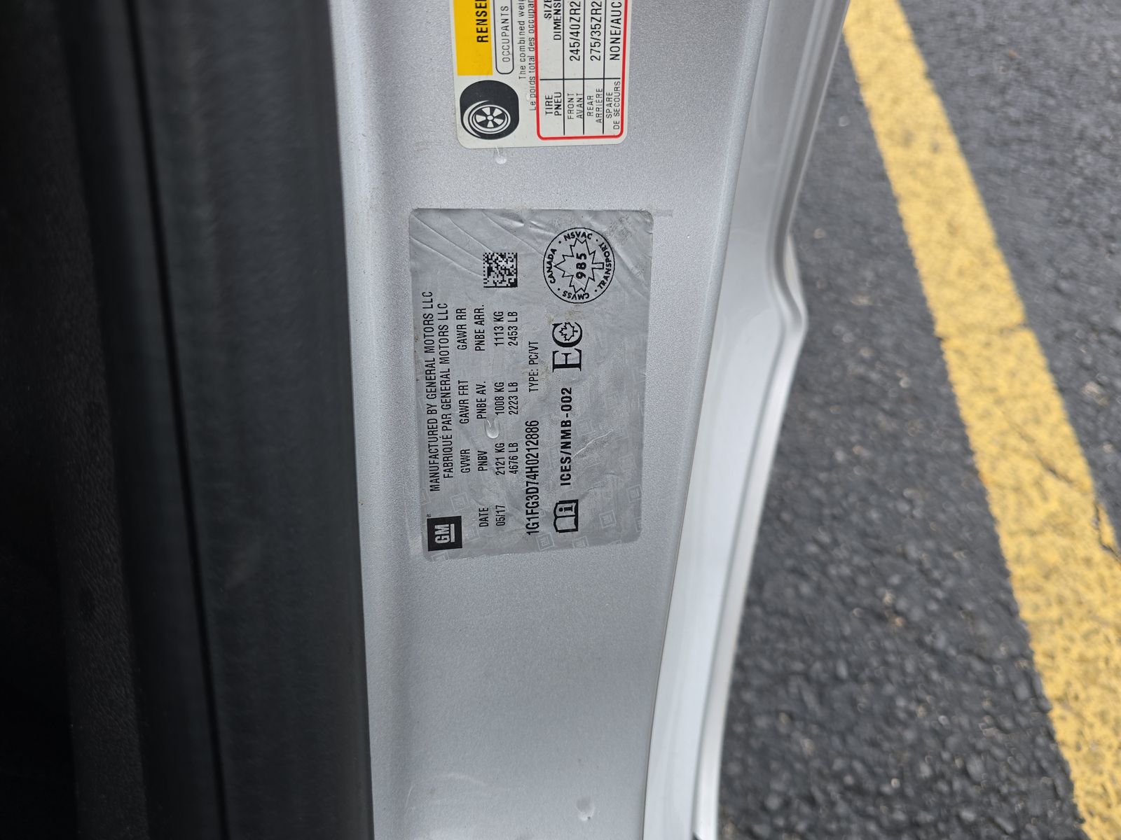 2017 Chevrolet Camaro 2SS RWD