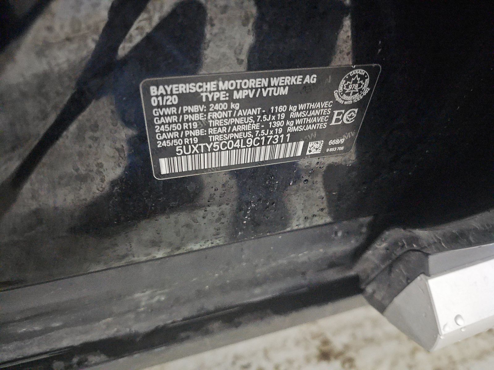 2020 BMW X3 xDrive30i AWD