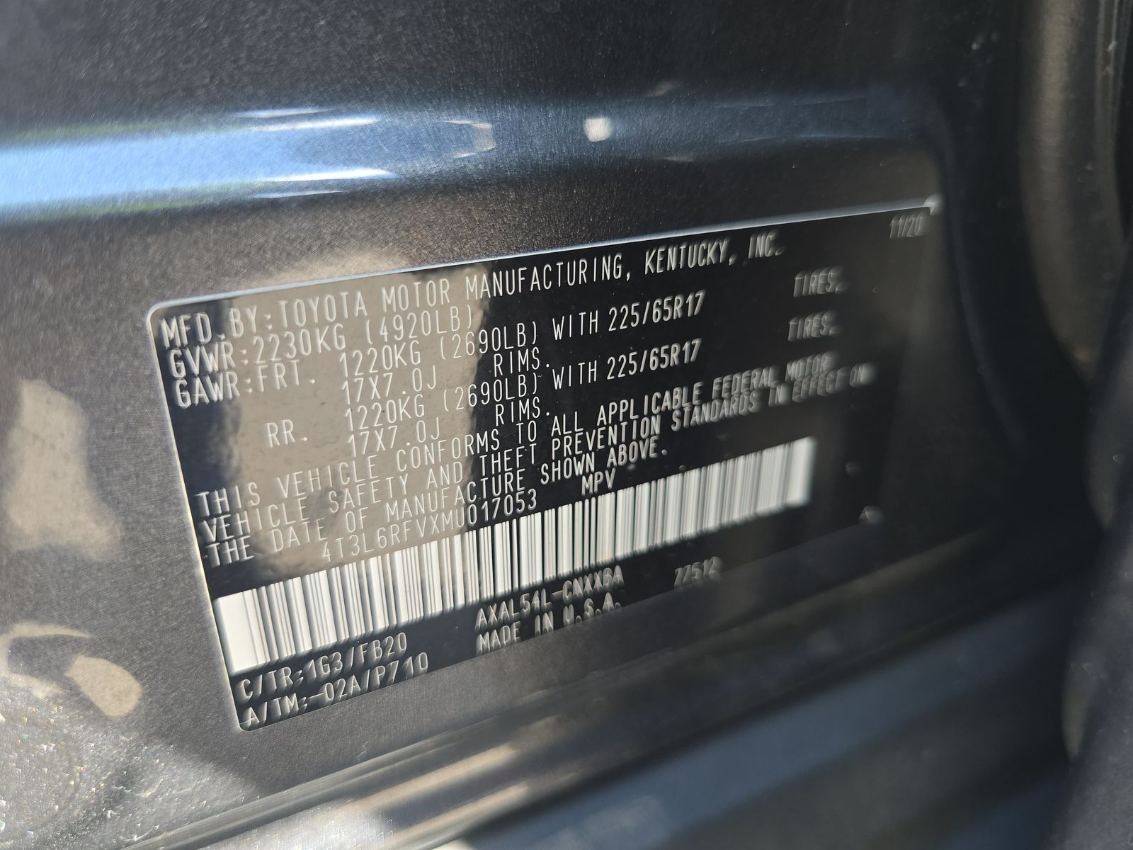 2021 Toyota RAV4 Hybrid LE AWD