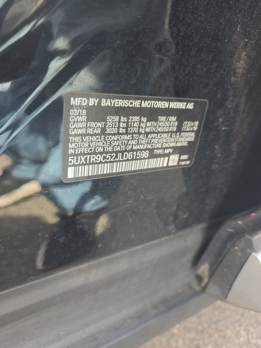 2018 BMW X3 xDrive30i AWD