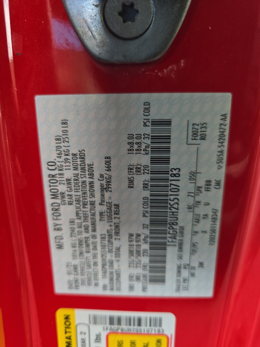 2025 Ford Mustang EcoBoost Premium RWD