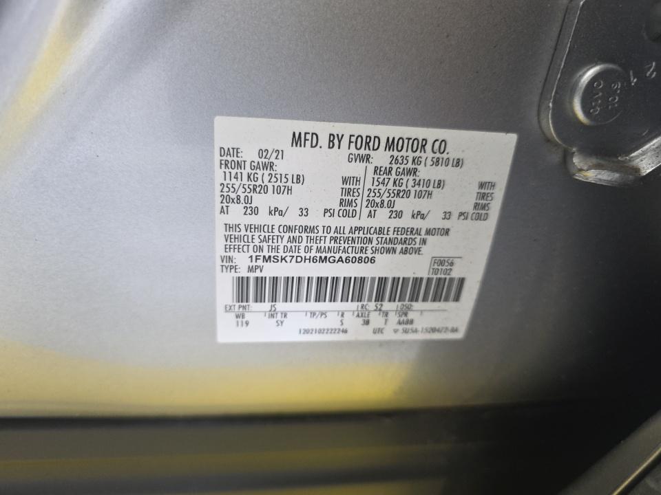 2021 Ford Explorer XLT RWD