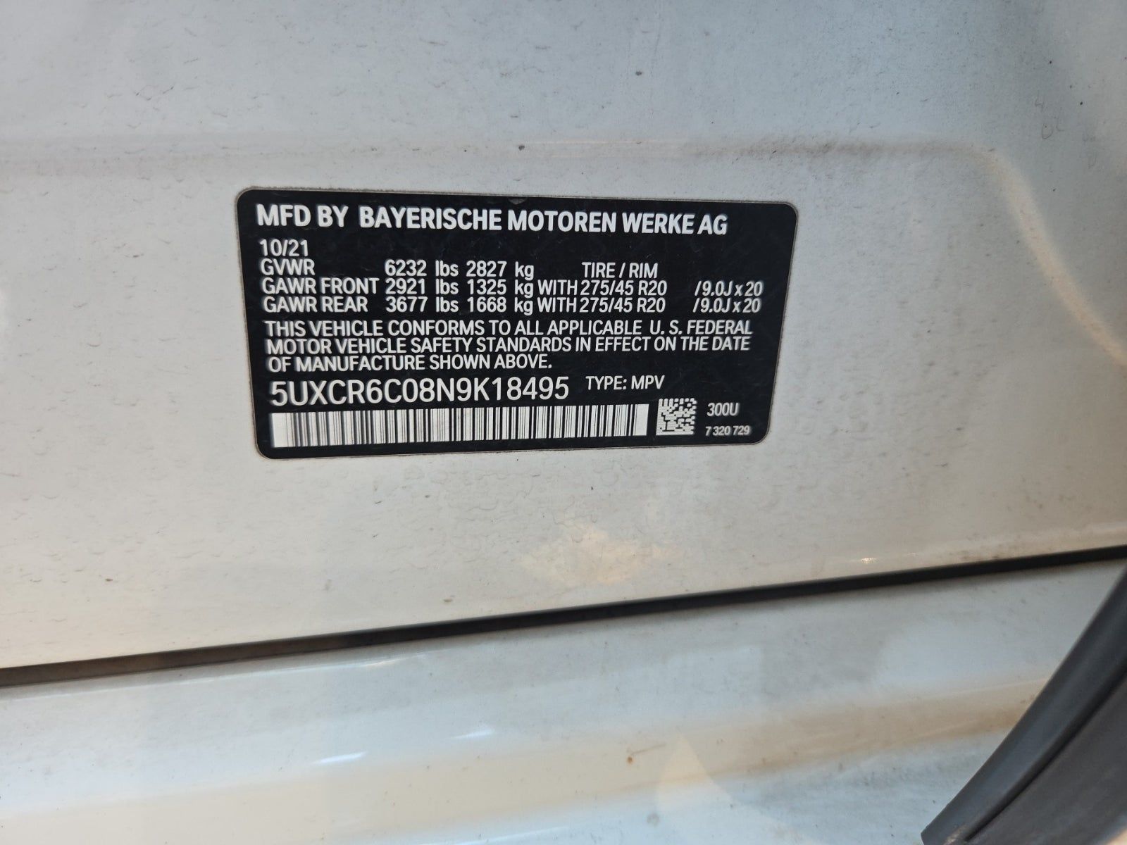 2022 BMW X5 xDrive40i AWD