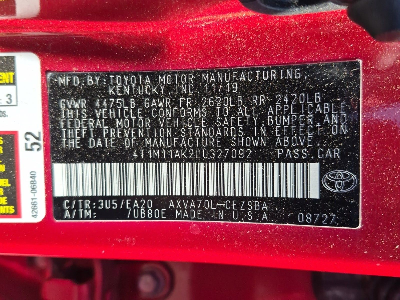 2020 Toyota Camry SE FWD