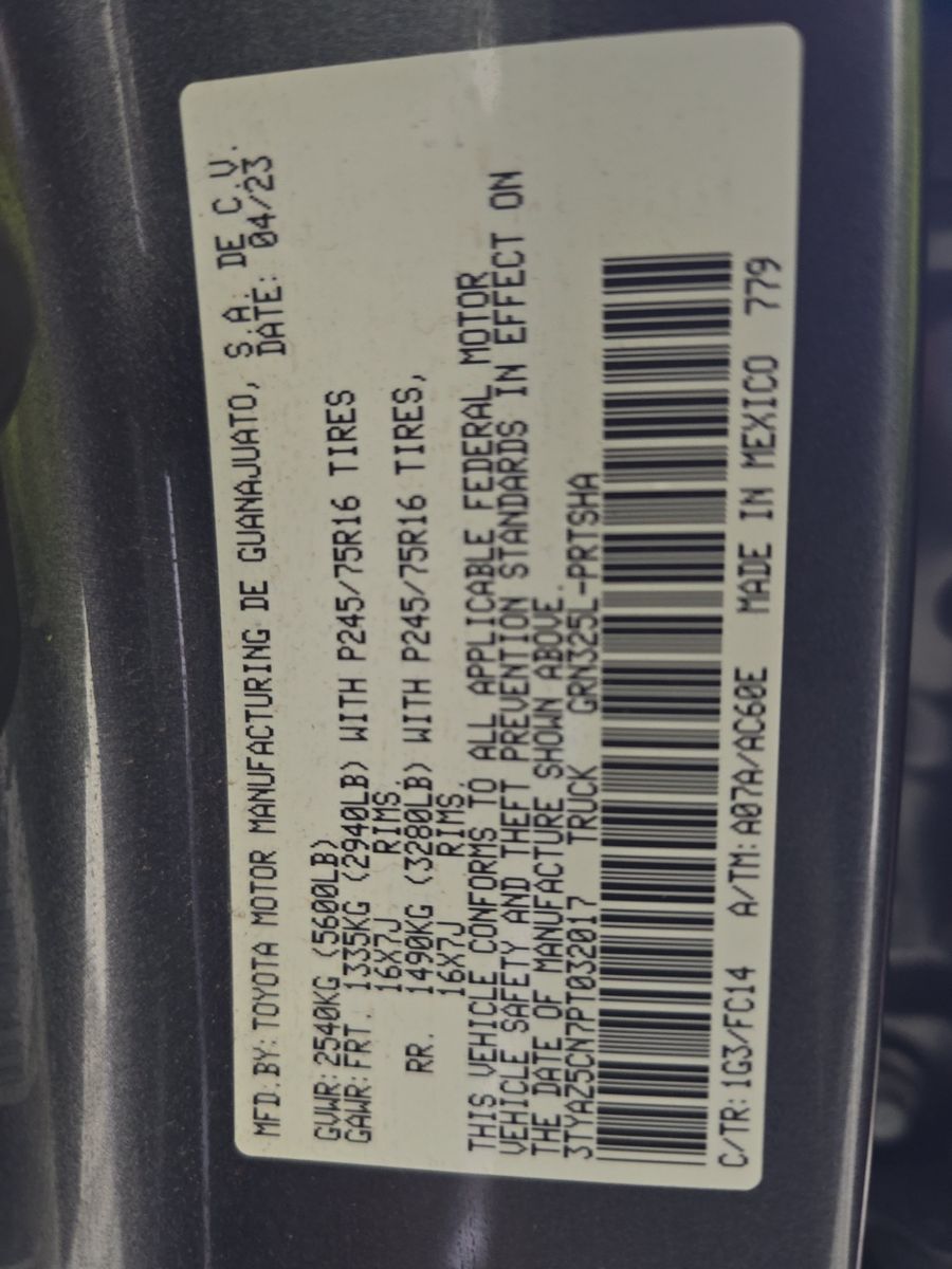 2023 Toyota Tacoma SR5 RWD