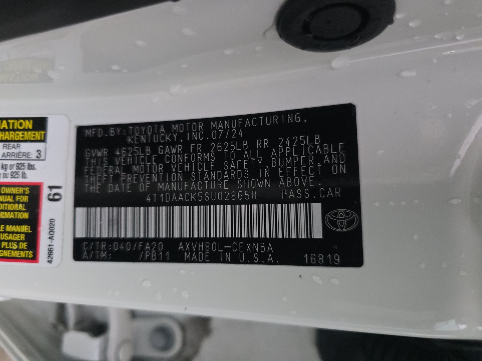 2025 Toyota Camry LE FWD