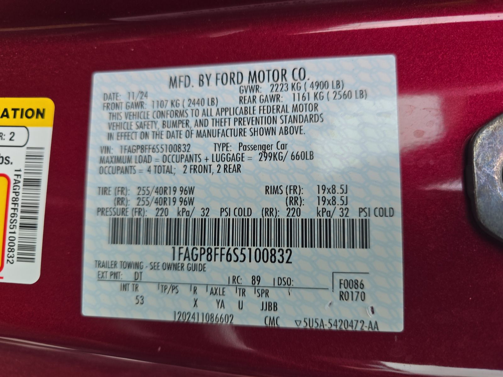 2025 Ford Mustang GT Premium RWD