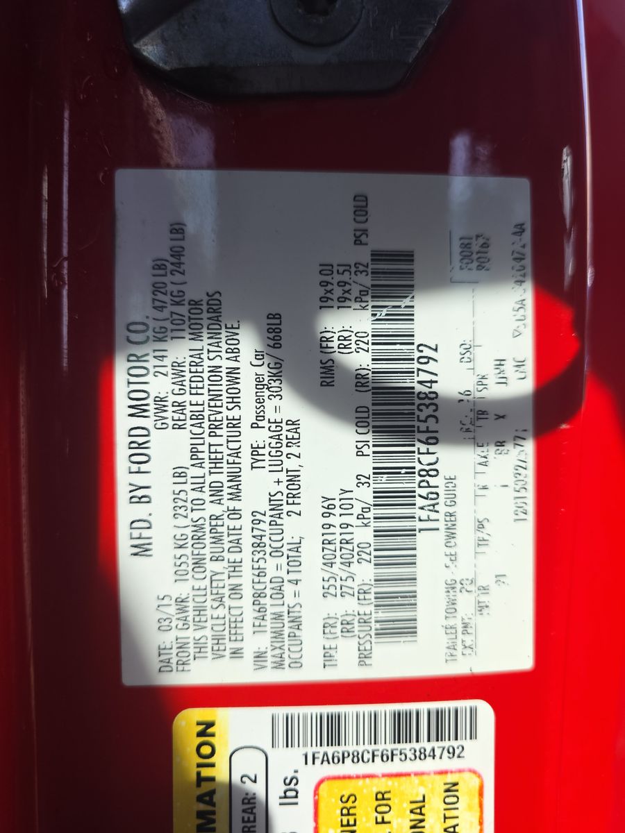 2015 Ford Mustang GT RWD