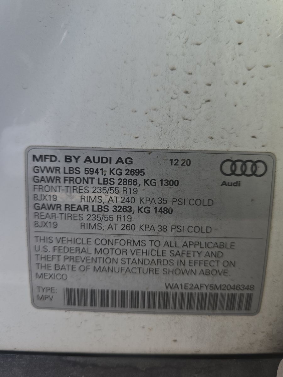 2021 Audi Q5 e Premium Plus AWD