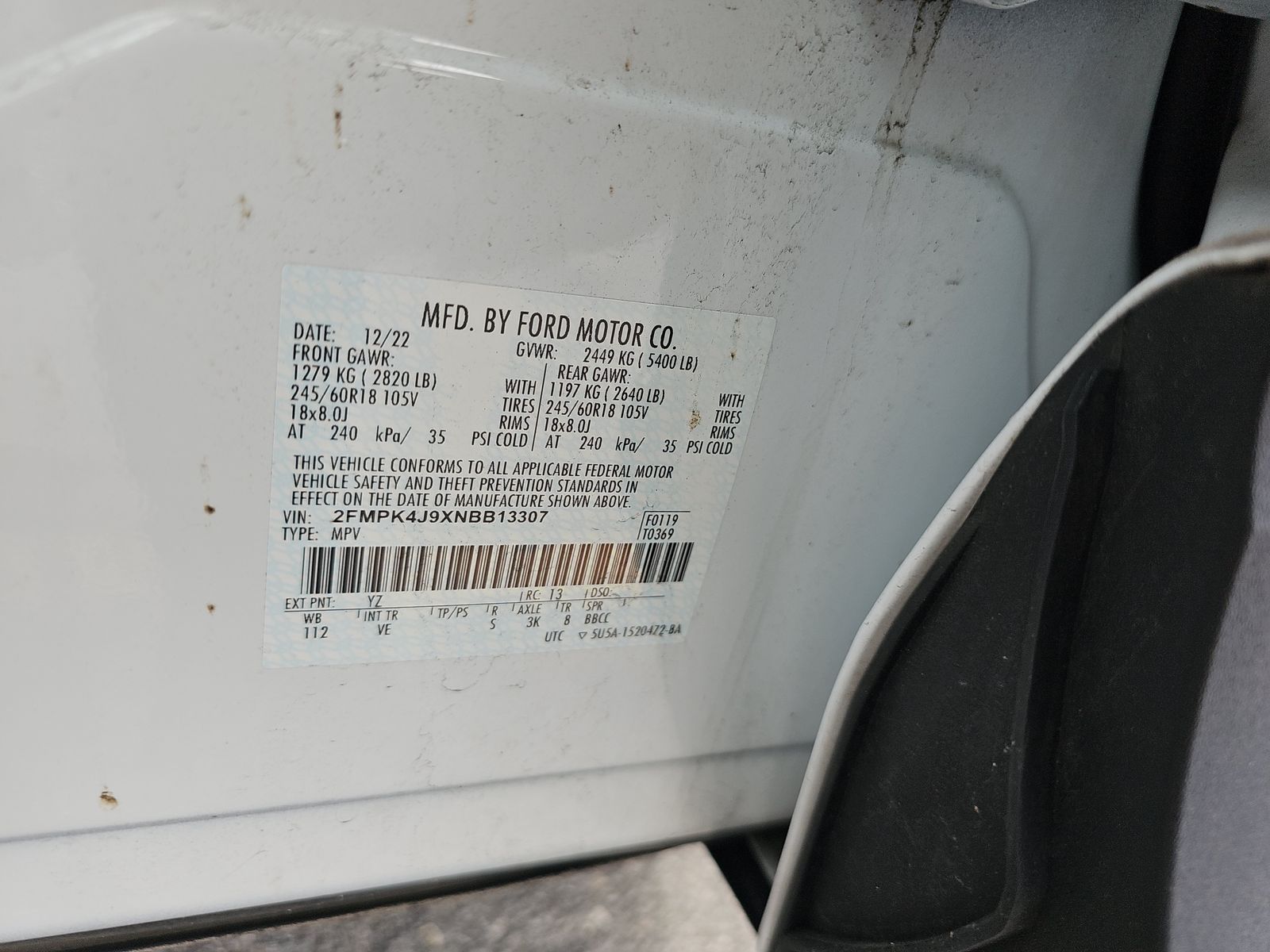 2022 Ford Edge SEL AWD