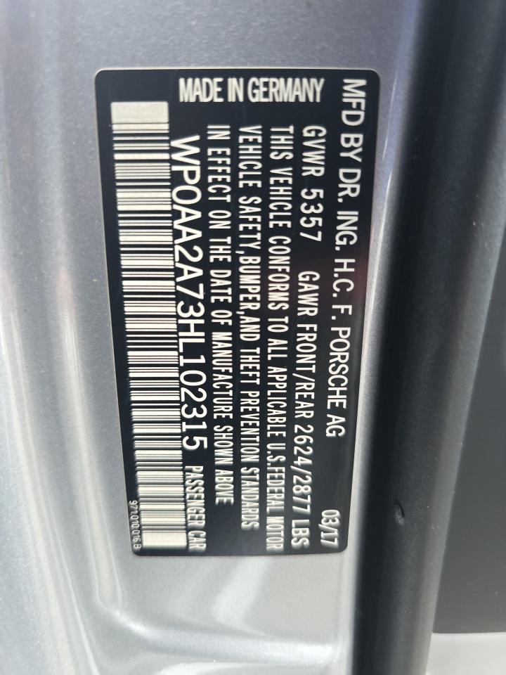 2017 Porsche Panamera 4 AWD