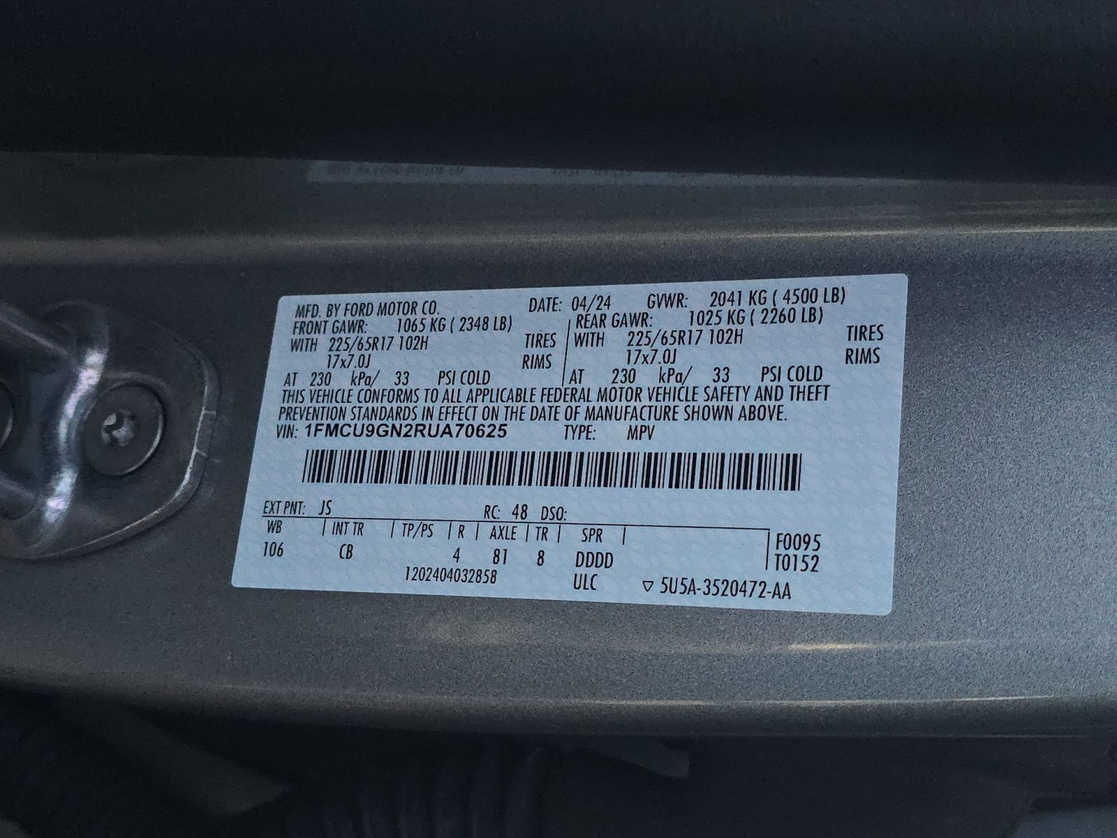 2024 Ford Escape Active AWD