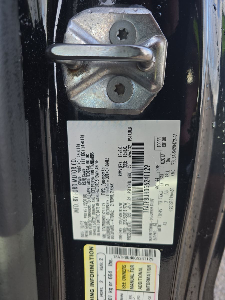 2016 Ford Mustang EcoBoost Premium RWD