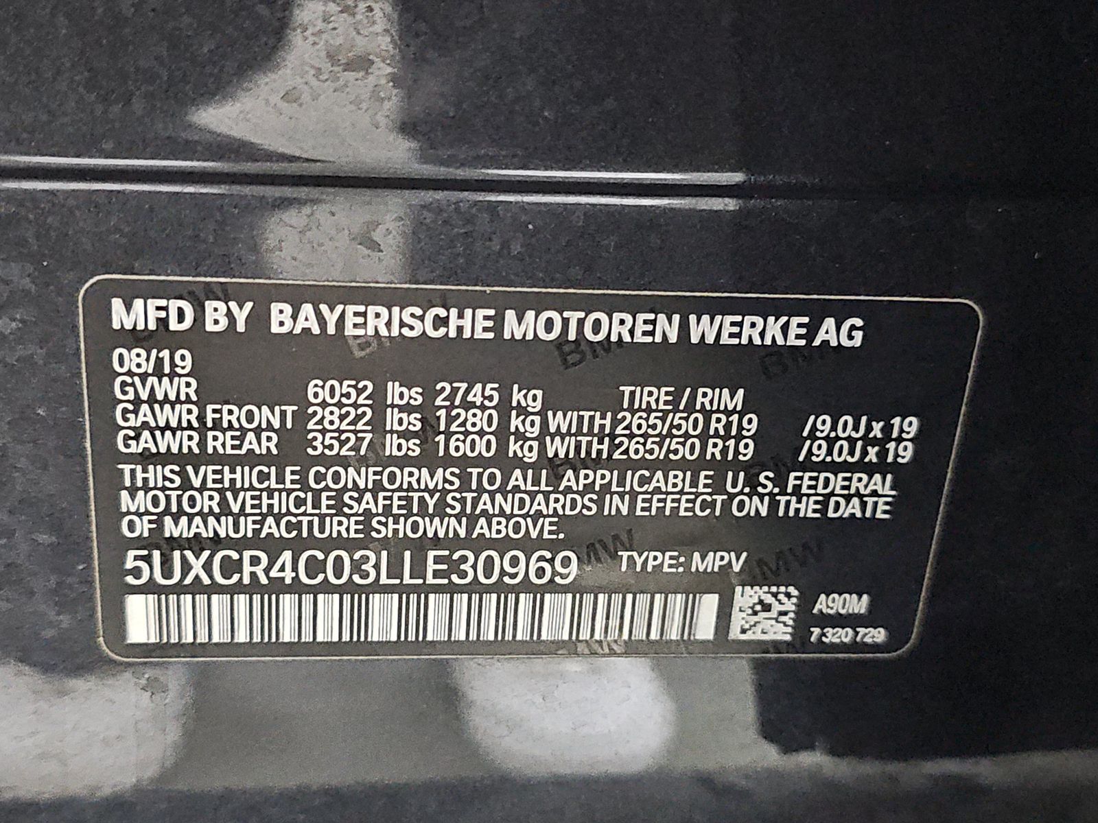 2020 BMW X5 sDrive40i RWD