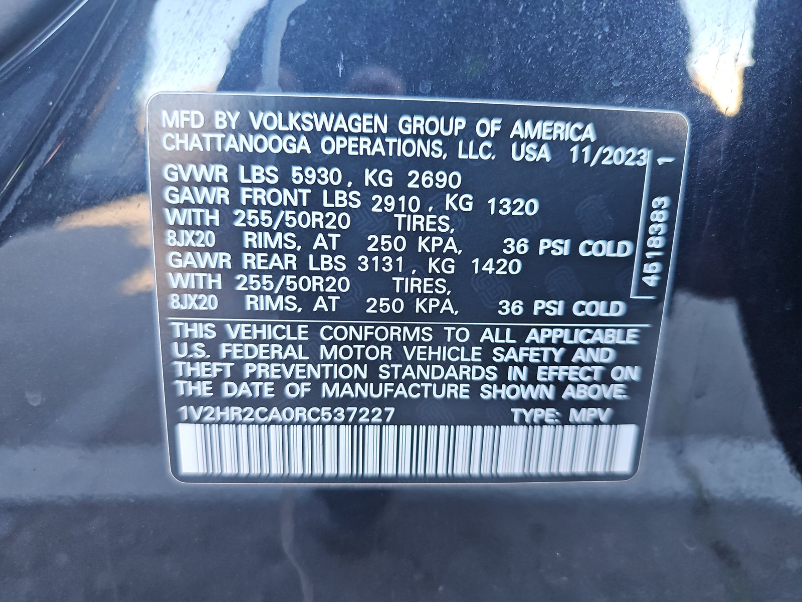 2024 Volkswagen Atlas 2.0T SE AWD