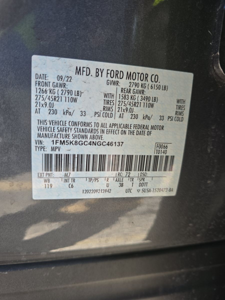 2022 Ford Explorer ST AWD