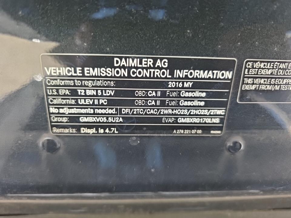 2016 Mercedes-Benz S-Class S 550 AWD