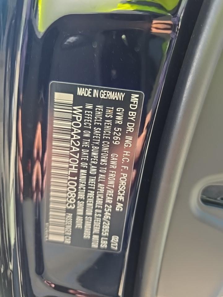 2017 Porsche Panamera Base RWD