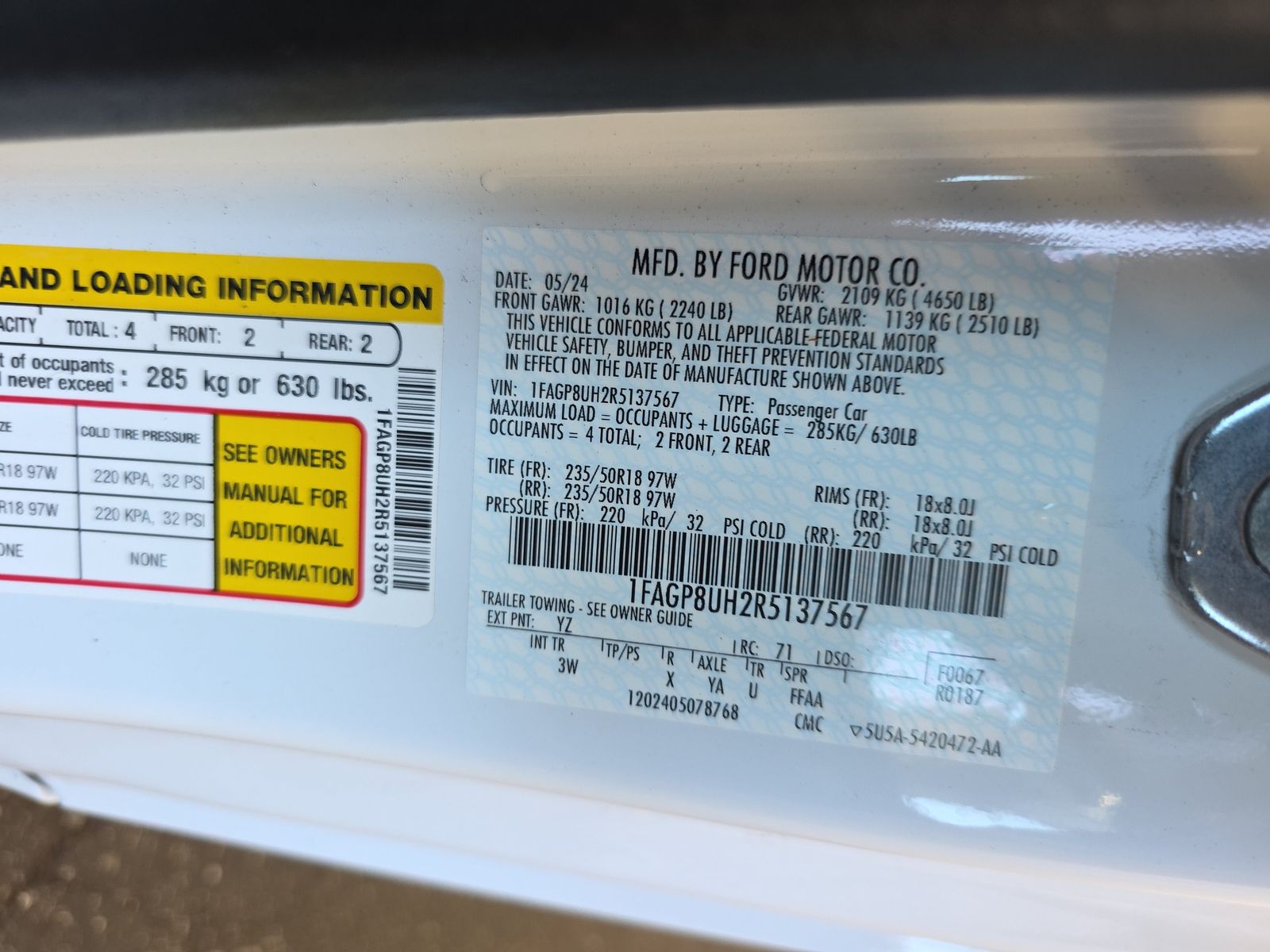 2024 Ford Mustang EcoBoost Premium RWD