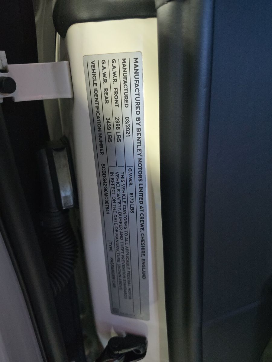 2021 Bentley Continental GT V8 AWD