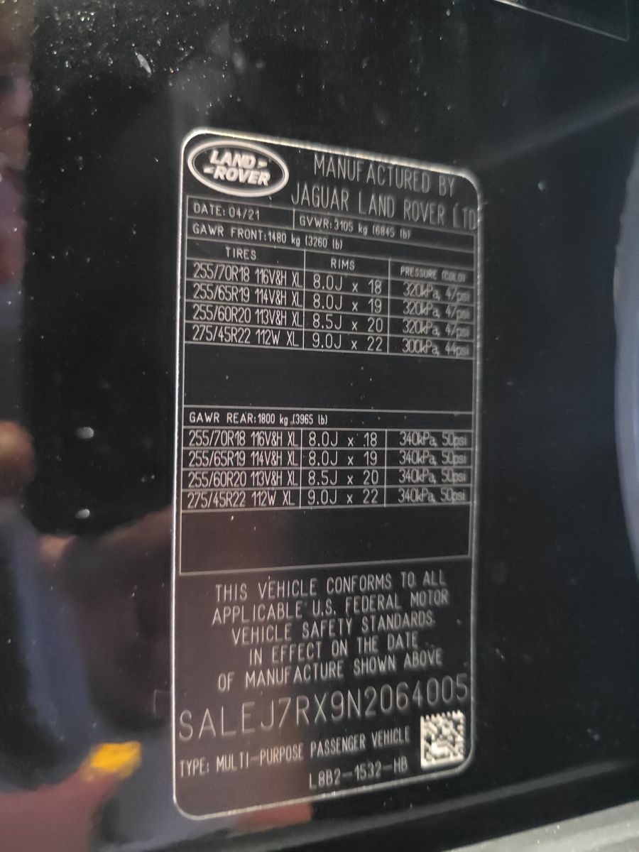 2022 Land Rover Defender 110 S AWD