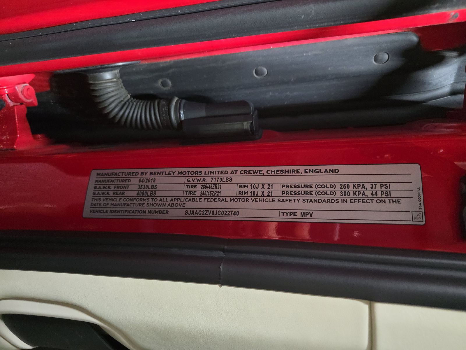 2018 Bentley Bentayga W12 Signature AWD