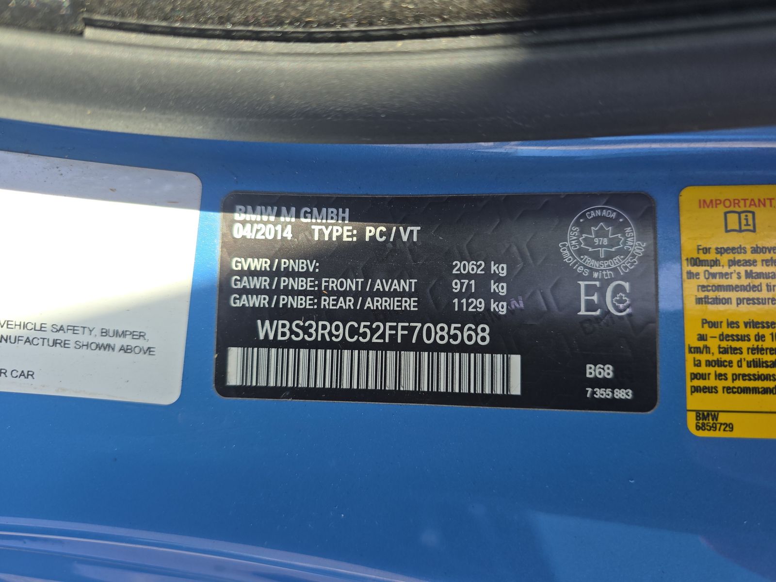 2015 BMW M4 Base RWD