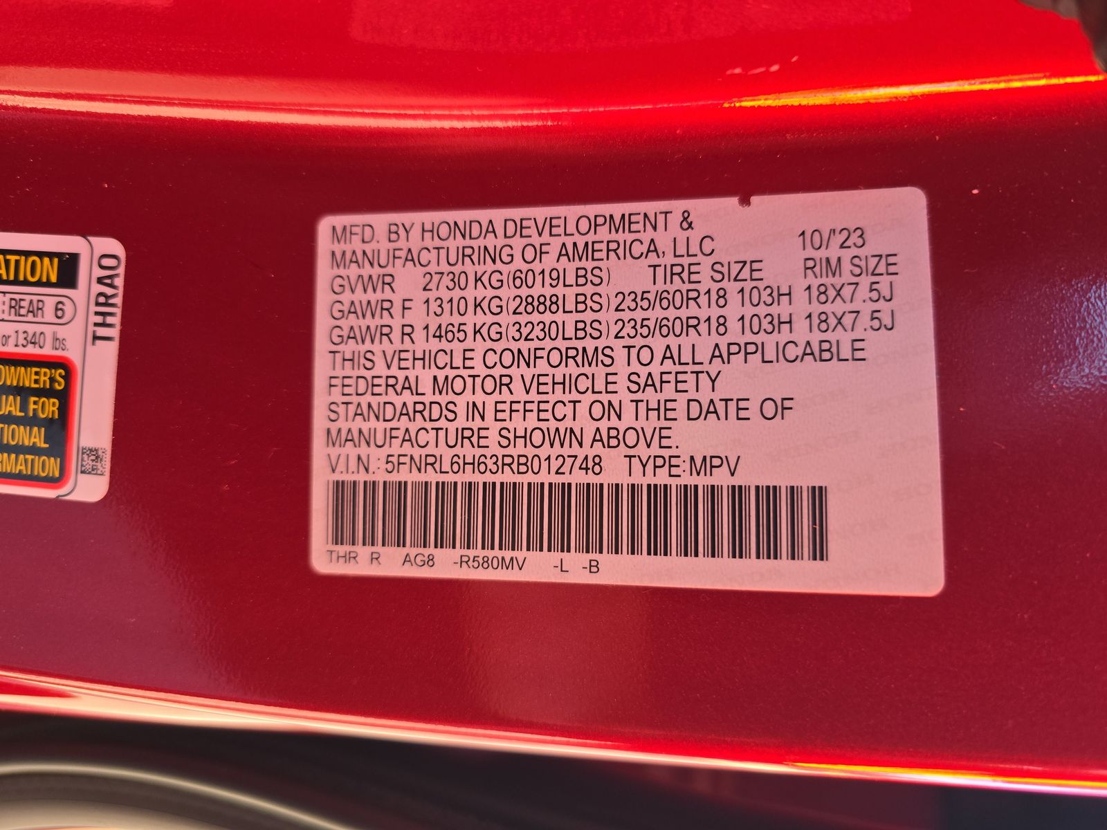 2024 Honda Odyssey EX-L FWD