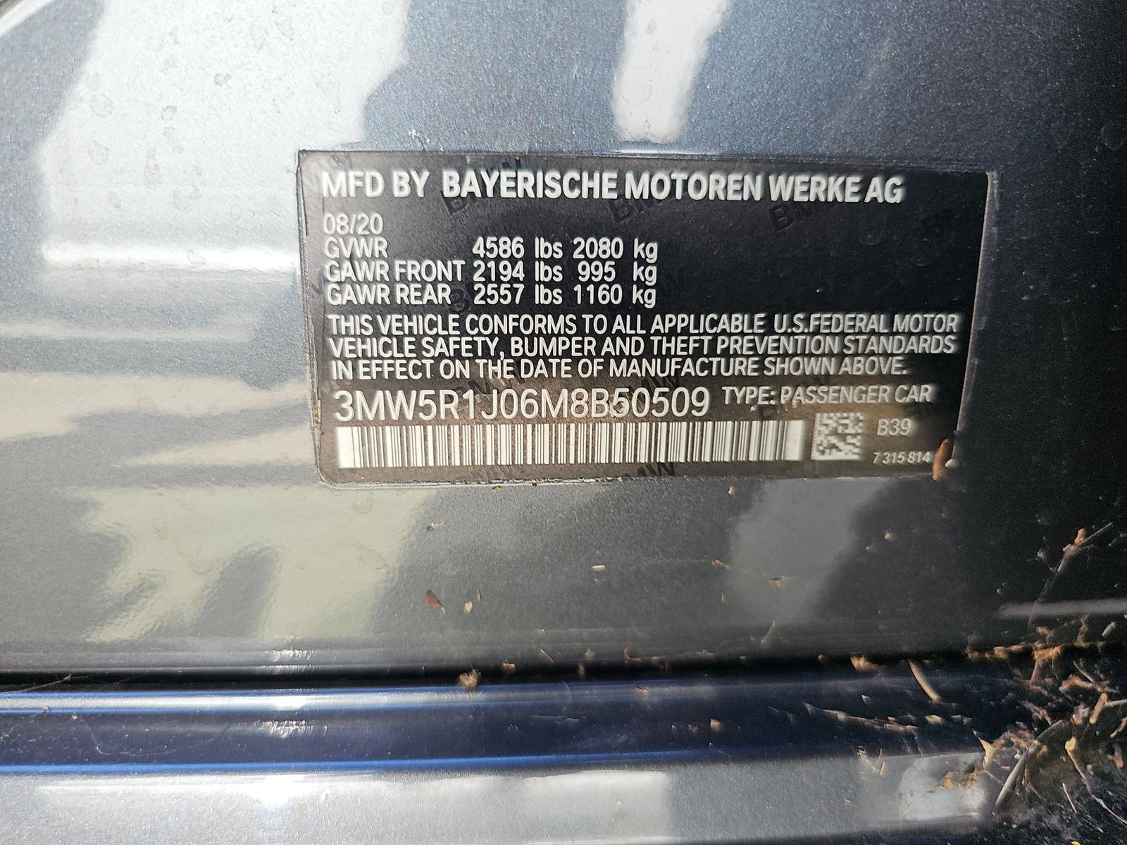 2021 BMW 3 Series 330i RWD