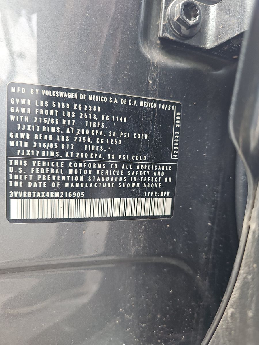 2024 Volkswagen Tiguan 2.0T S FWD