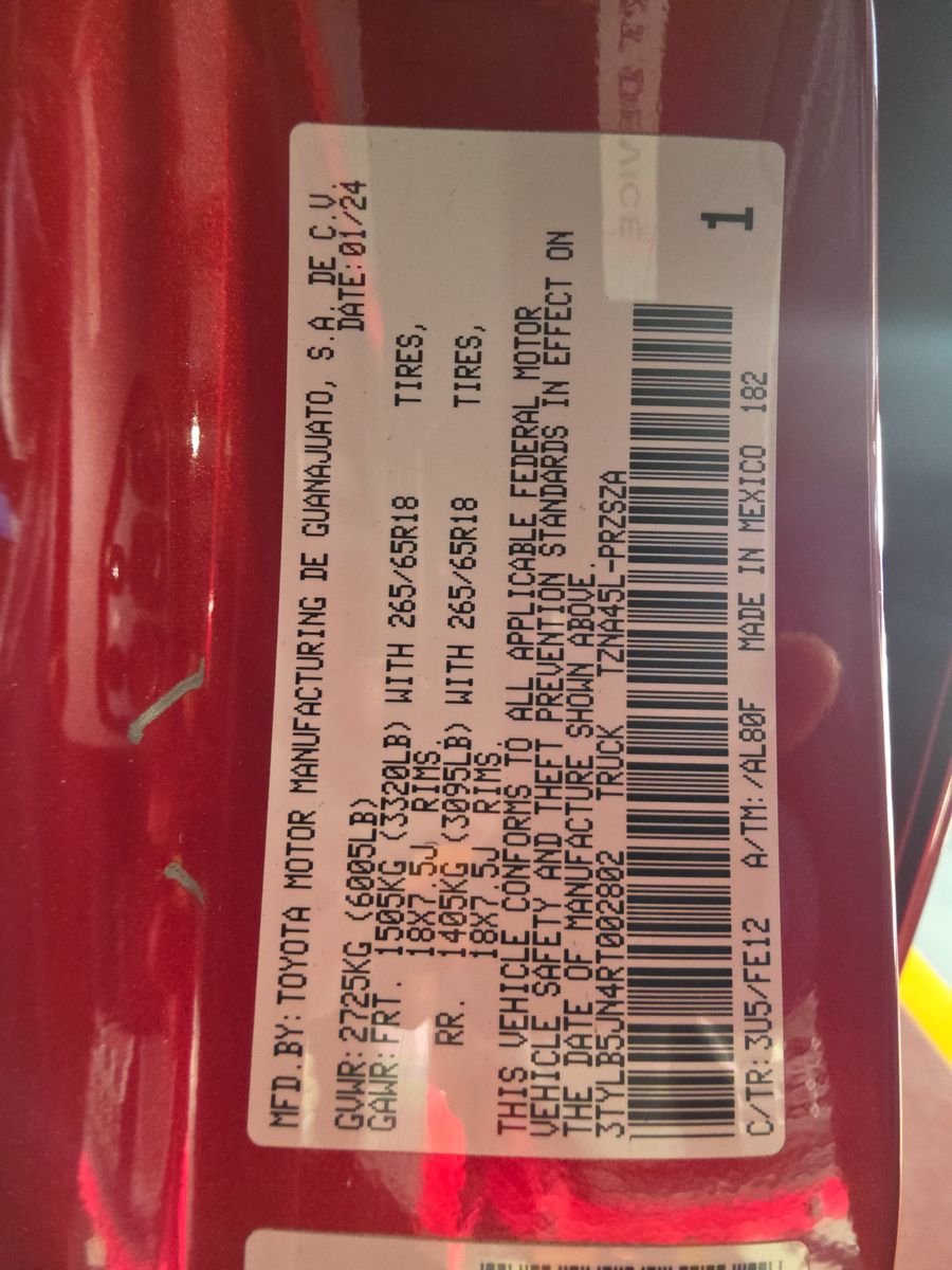 2024 Toyota Tacoma TRD Sport AWD