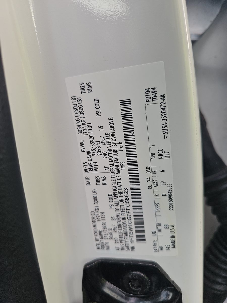 2015 Ford F-150 Platinum RWD