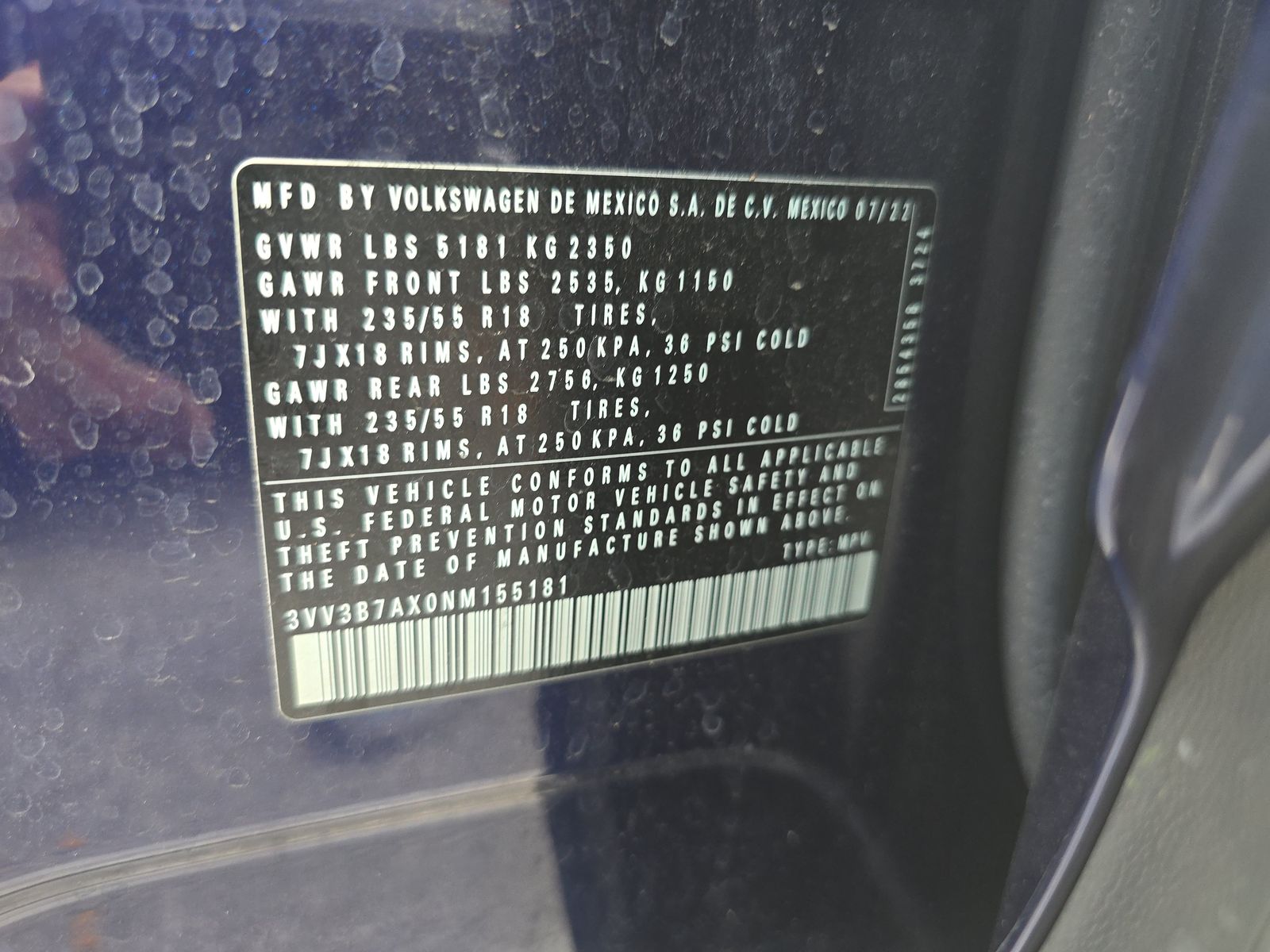 2022 Volkswagen Tiguan 2.0T SE FWD