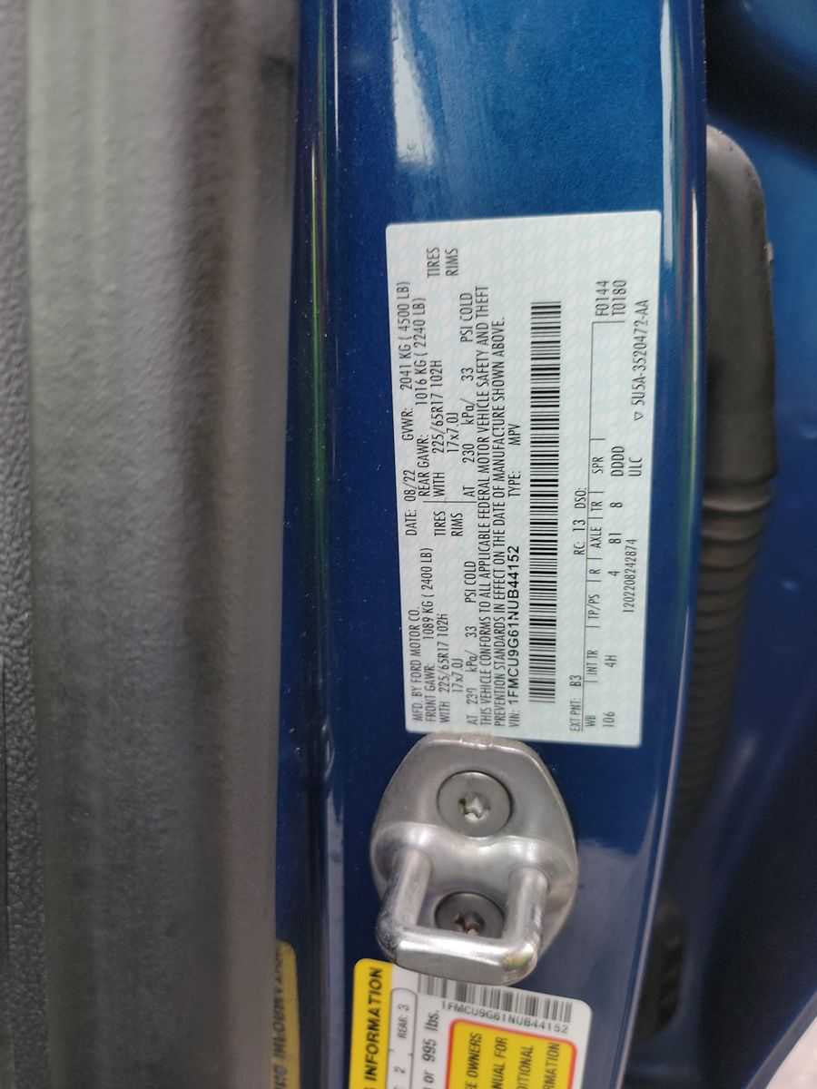 2022 Ford Escape SE AWD