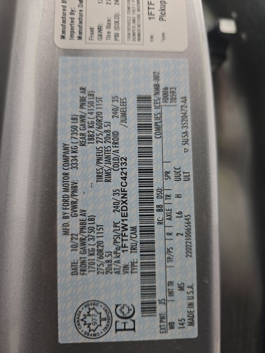 2022 Ford F-150 Hybrid XLT AWD