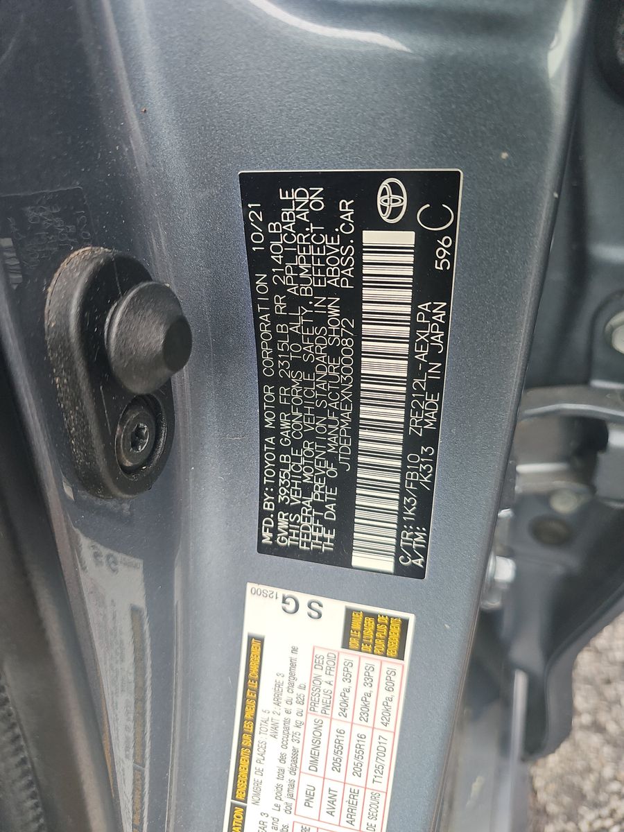 2022 Toyota Corolla LE FWD