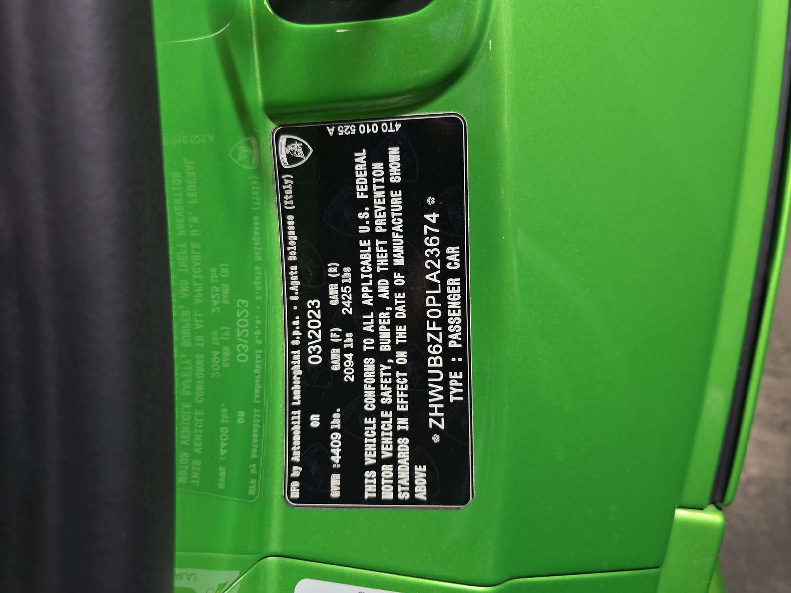 2023 Lamborghini Huracan Tecnica RWD