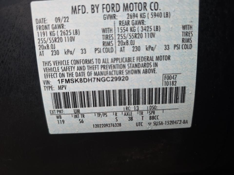 2022 Ford Explorer XLT AWD