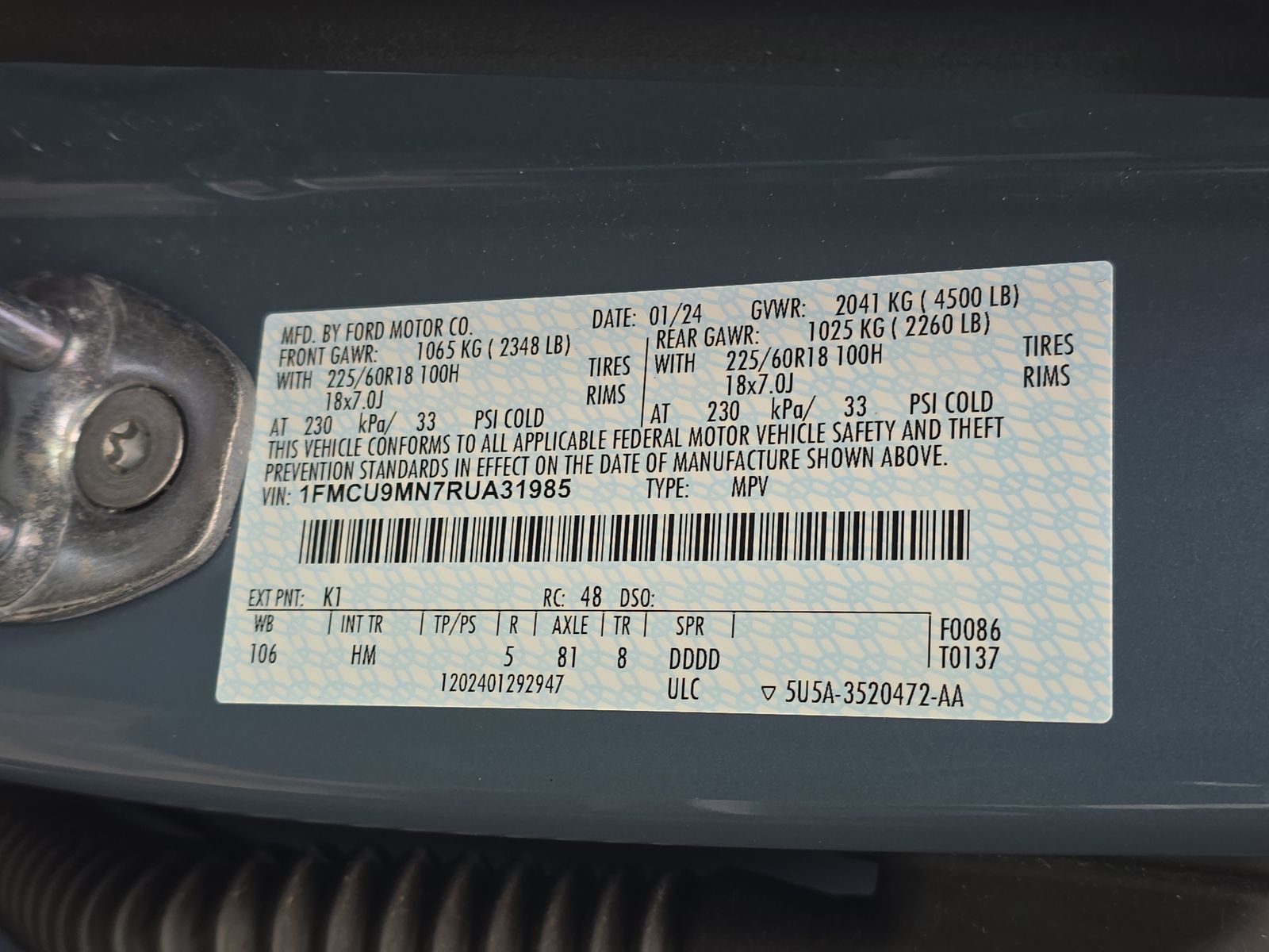 2024 Ford Escape ST-Line AWD