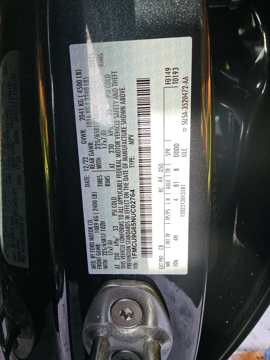 2022 Ford Escape SE AWD