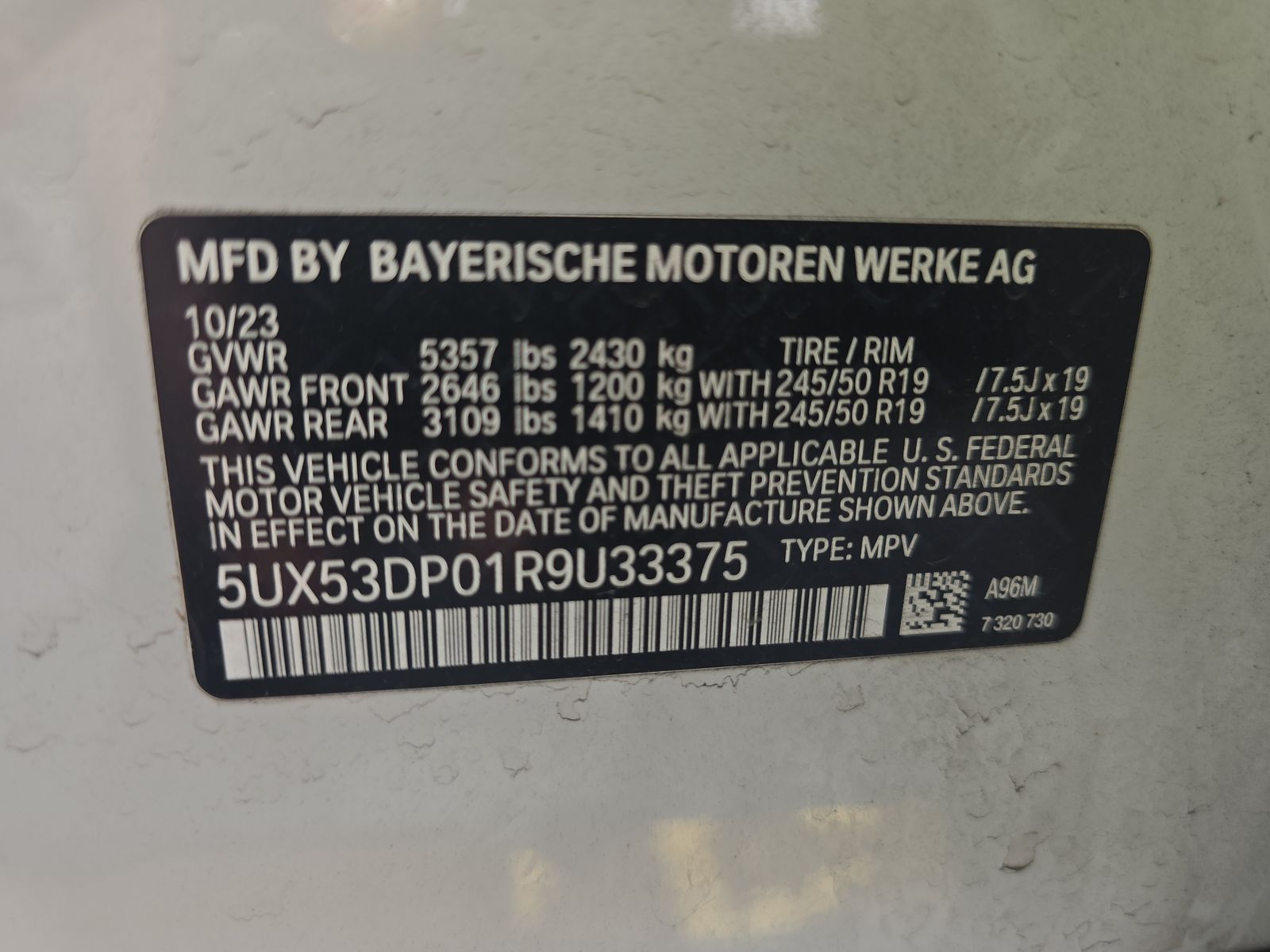 2024 BMW X3 xDrive30i AWD