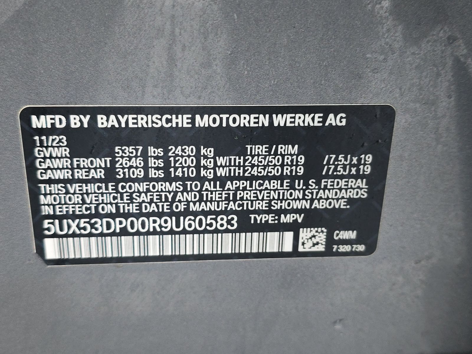 2024 BMW X3 xDrive30i AWD