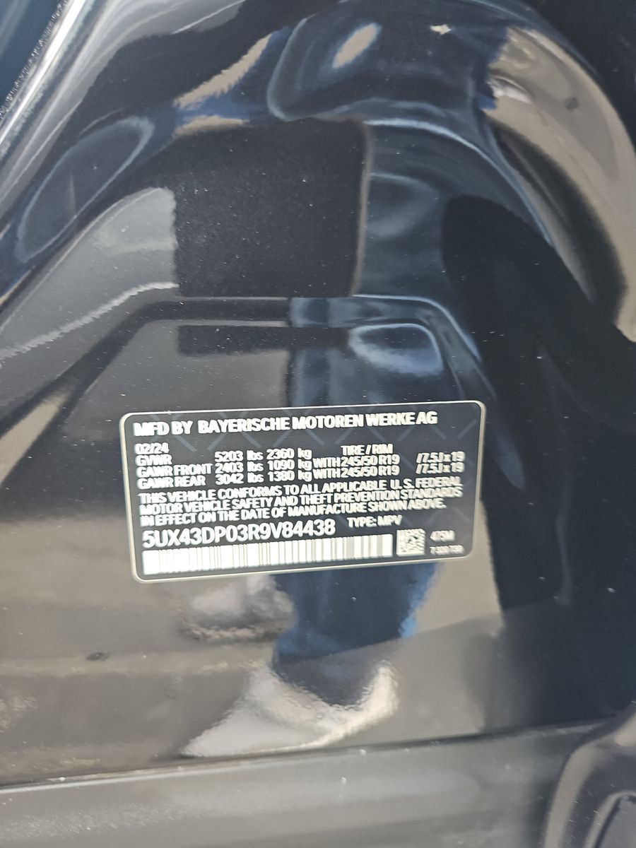 2024 BMW X3 sDrive30i RWD