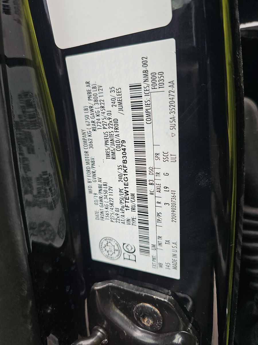 2019 Ford F-150 Limited AWD