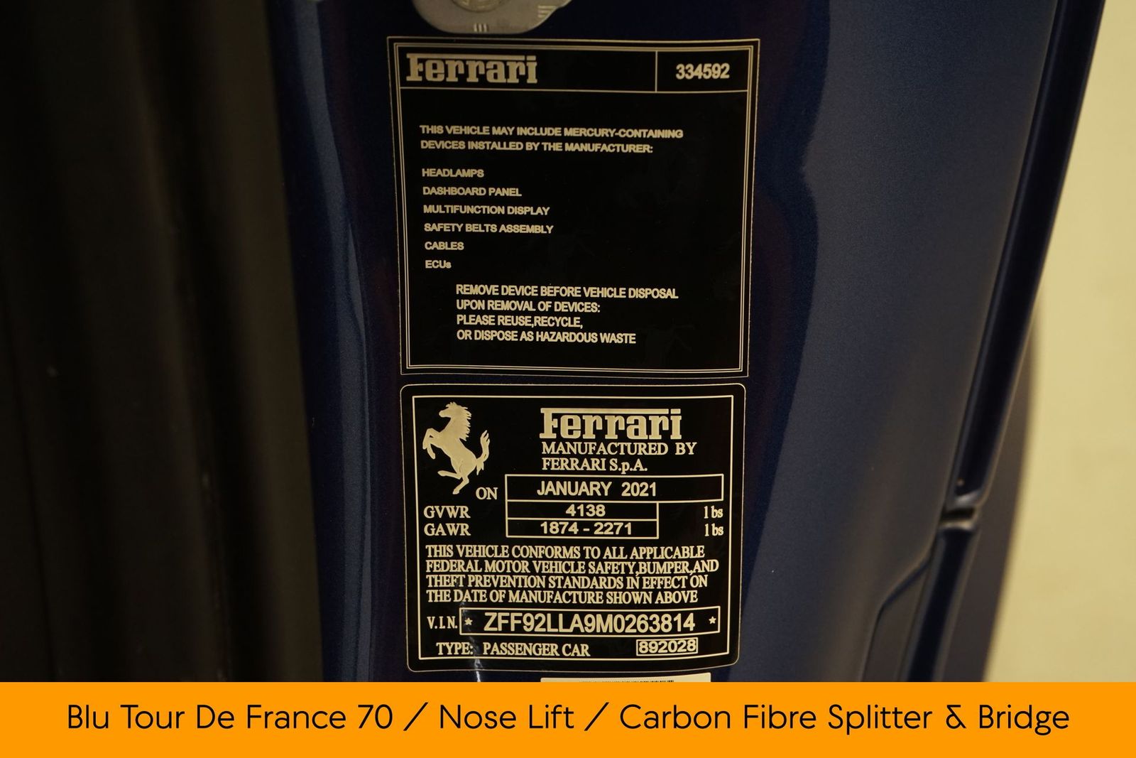 2021 Ferrari F8 Tributo RWD