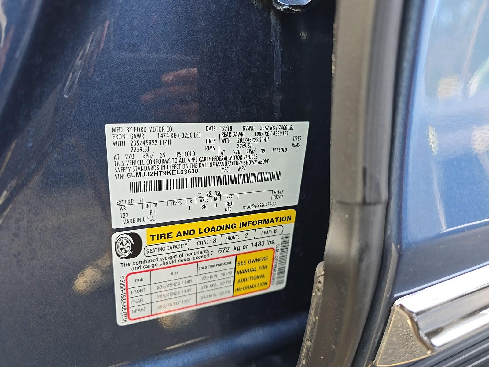 2019 Lincoln Navigator Select RWD