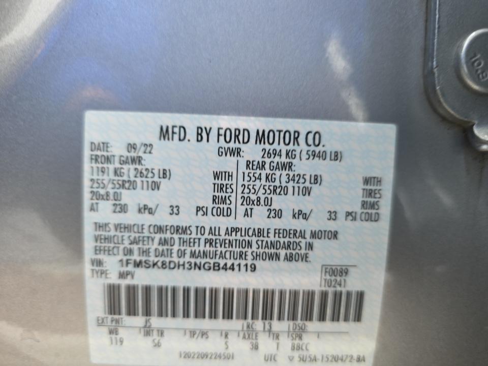 2022 Ford Explorer XLT AWD