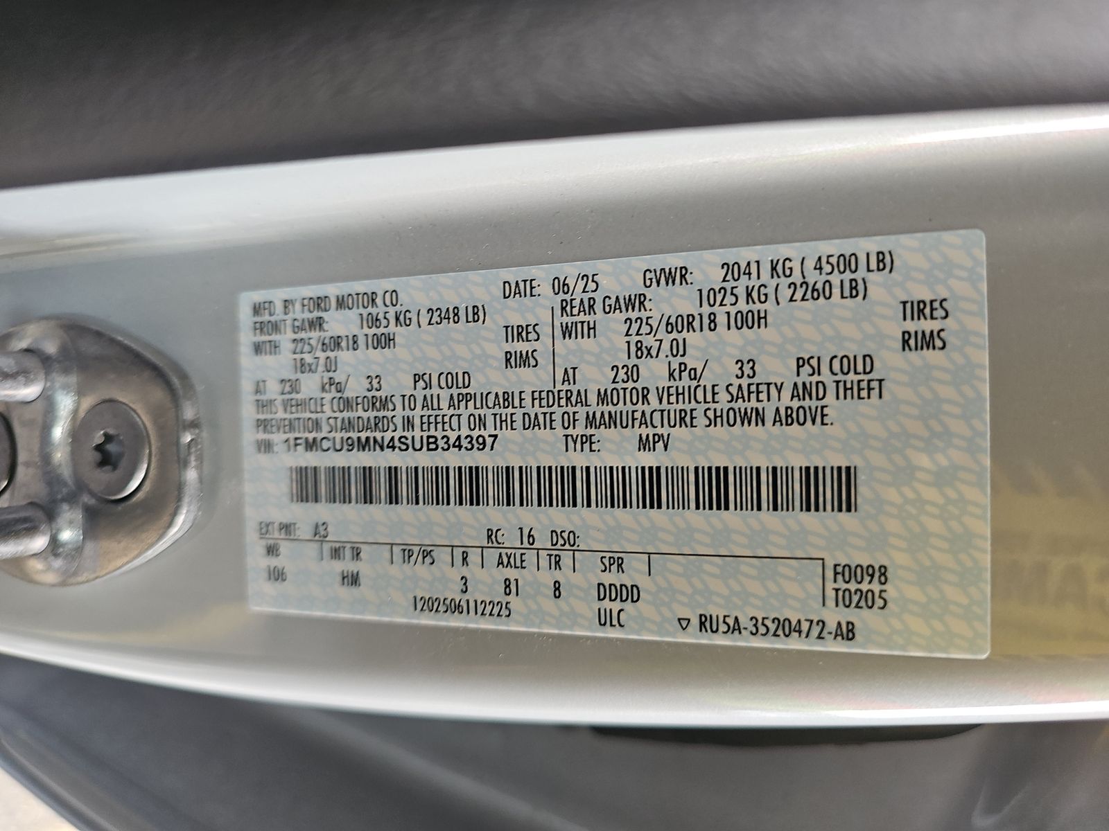 2025 Ford Escape ST-Line AWD